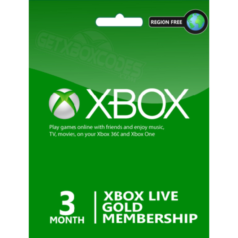 Xbox Live Gold 3 Months