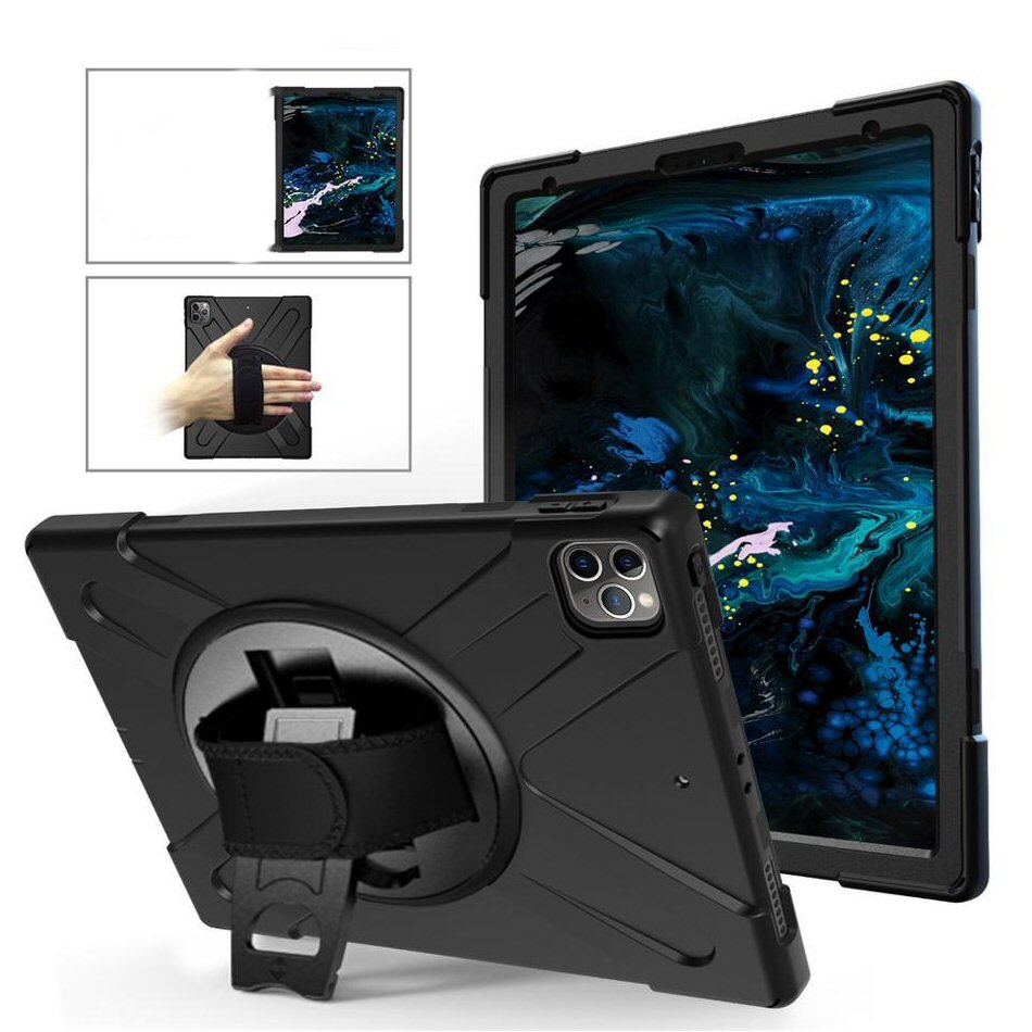 כיסוי לאייפד פרו 2020 12.9 Shockproof 360 שחור