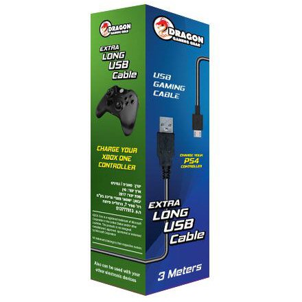 כבל טעינה Dragon GamingGear USB Charge 3M