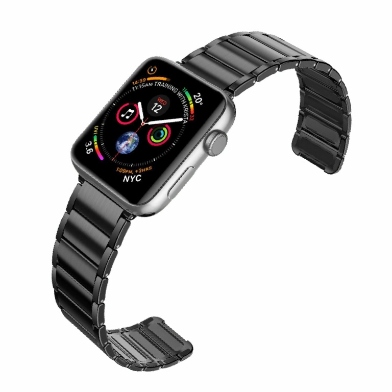 רצועה לשעון חכם X-Doria Classic Band Apple Watch 38mm/40mm שחור