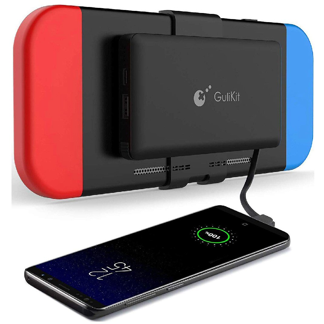 סוללה ניידת לסויץ GuliKit Battery Master 10000mAh