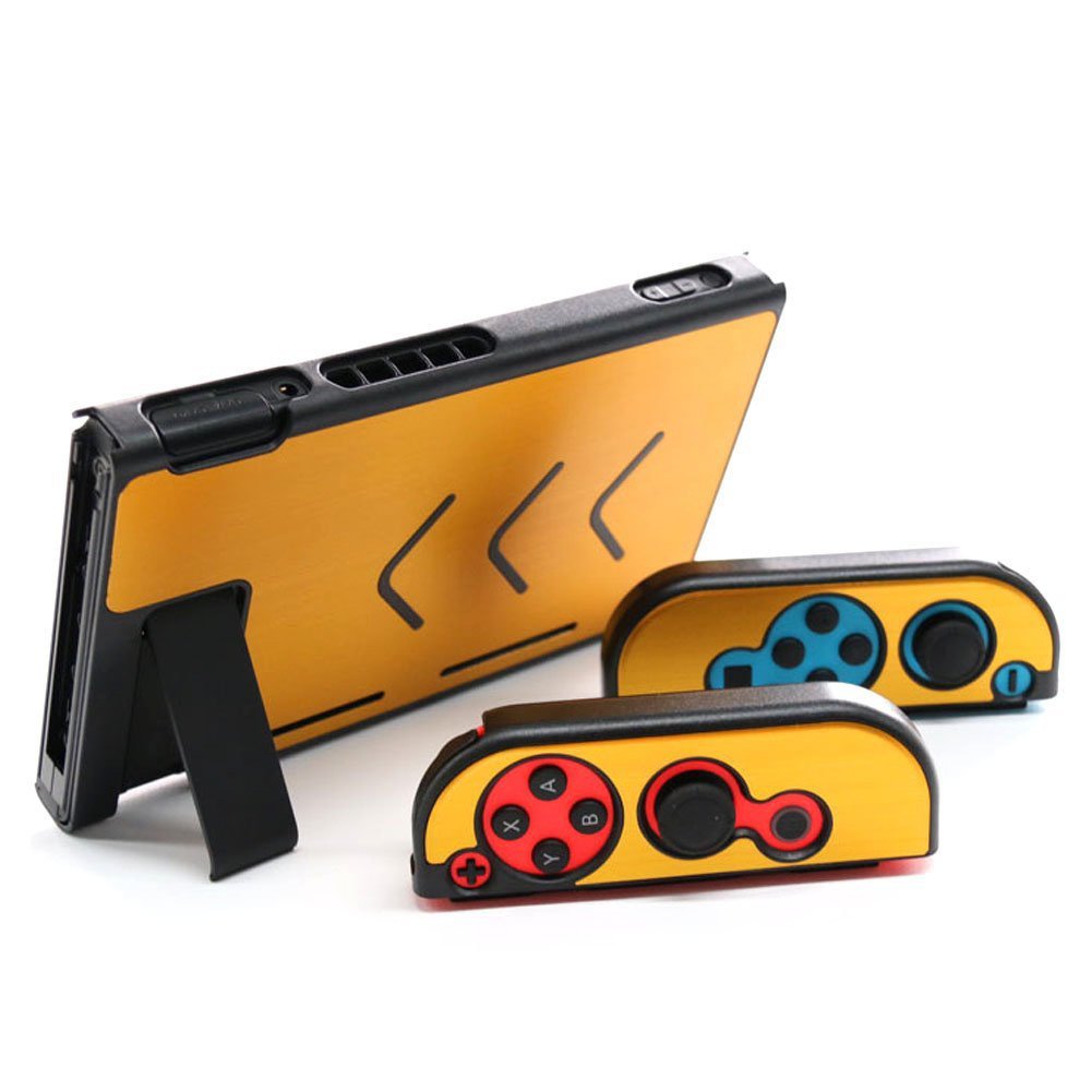 כיסוי אלומיניום Aluminum Anti-scratch ל Nintendo Switch זהב