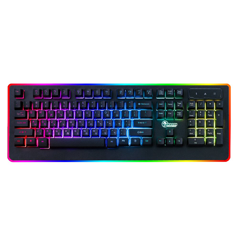 מקלדת גיימינג Dragon Gaming KeyBoard RGB7-GPDRA