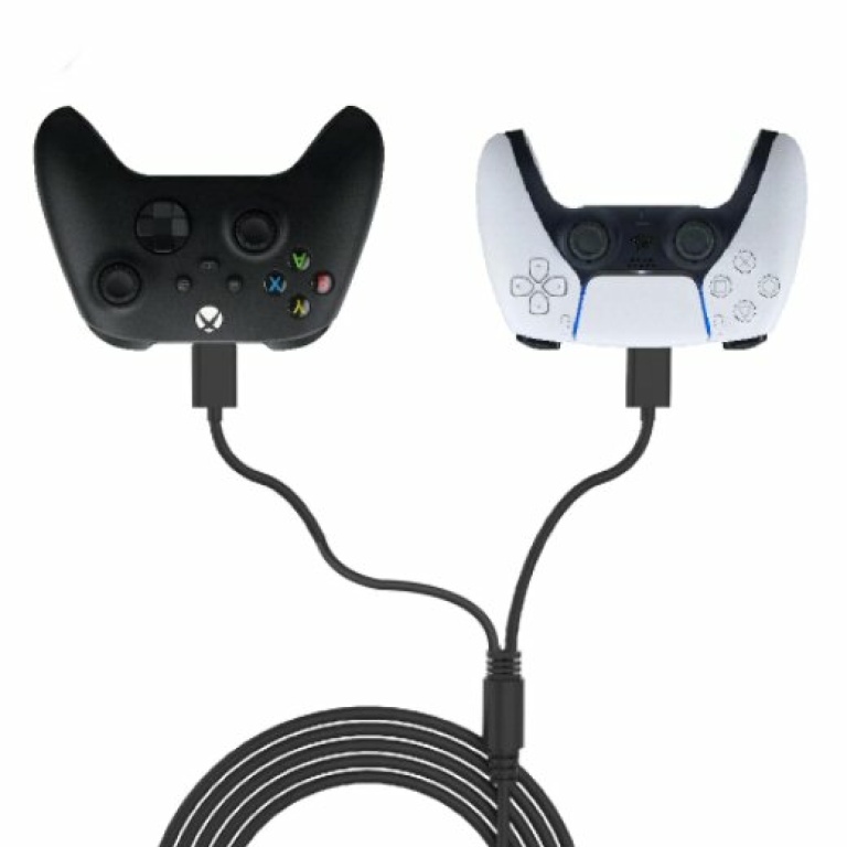 כבל טעינה כפול Dual USB PS5/xBox Series  Type C Charging