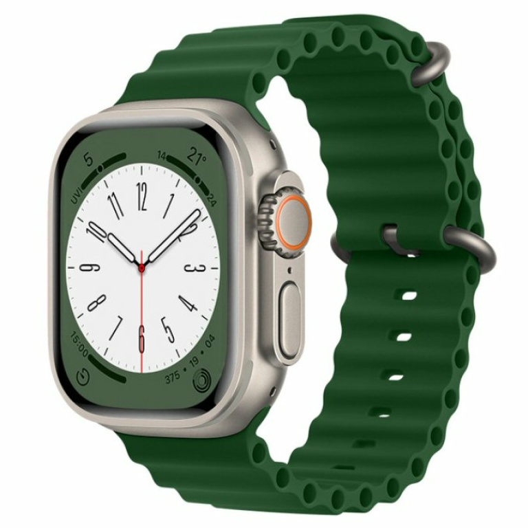 רצועת סיליקון Apple Watch 38/40/41mm Ocean Strap ירוק