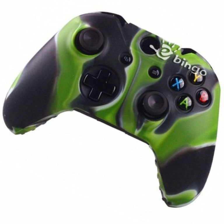 iTechCase E Line כיסוי סיליקון לשלט xBox One צבאי שחור/ירוק