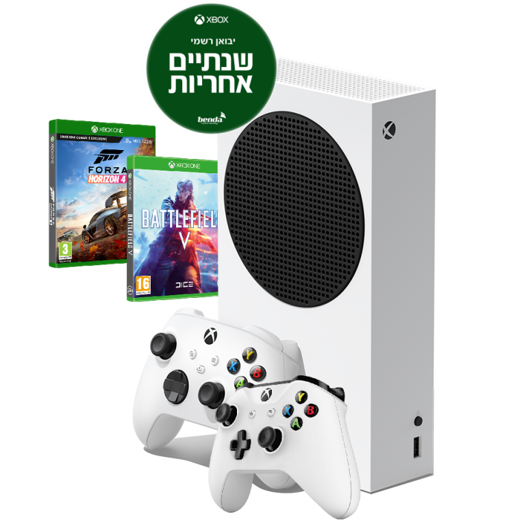 Microsoft Xbox Series S 512GB SSD+שלט נוסף+משחק לבחירה