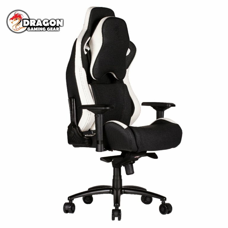 מושב גיימרים Dragon GT DLX Chair שחור/לבן