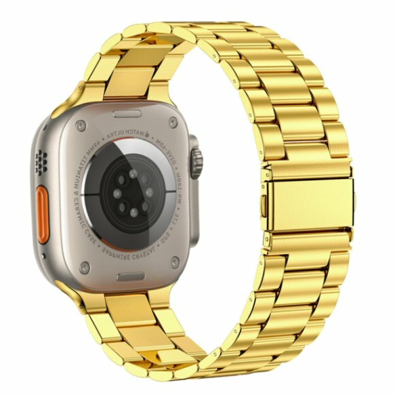 רצועת מתכת Apple Watch 38/40/41mm Stainless Steel Strap זהב