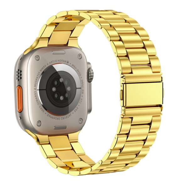 רצועת מתכת Apple Watch 38/40/41mm Stainless Steel Strap זהב