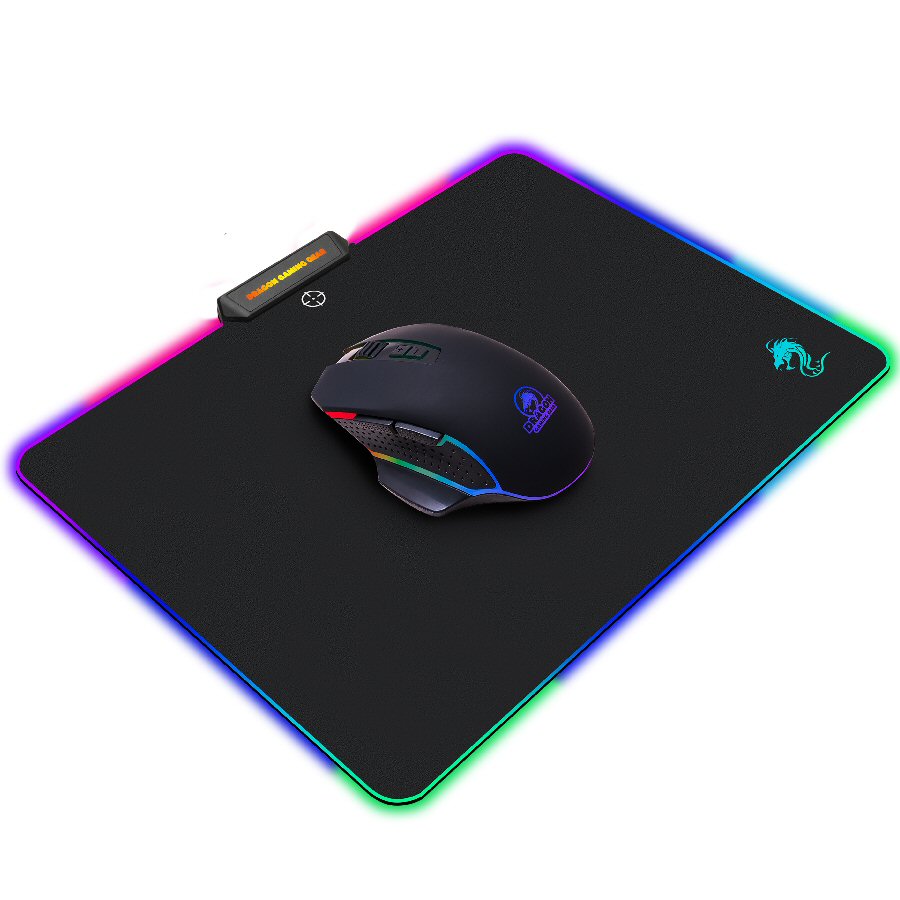 משטח גיימינג לעכבר Dragon Gaming Hardboard Mouse Pad RGB