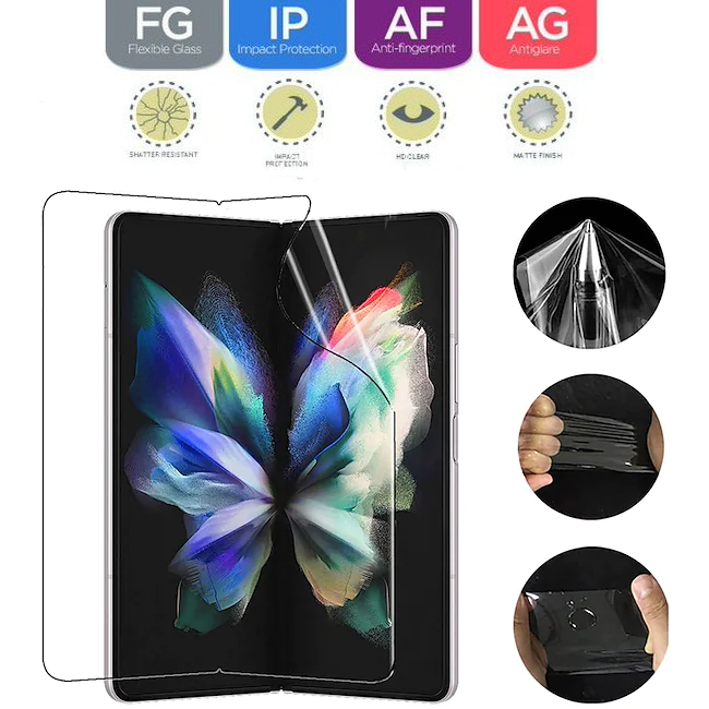 Puregear Puretek Retail HD מגן מסך מלא נגד שברים ל Z Fold 4
