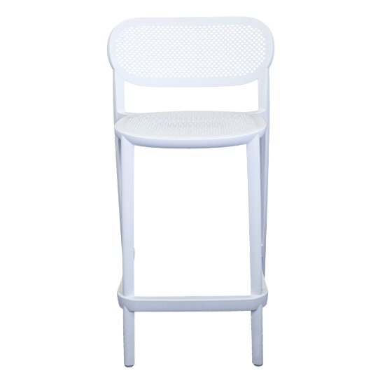 כסא בר דגם NUTA מבית GABER בצבע לבן 68CM