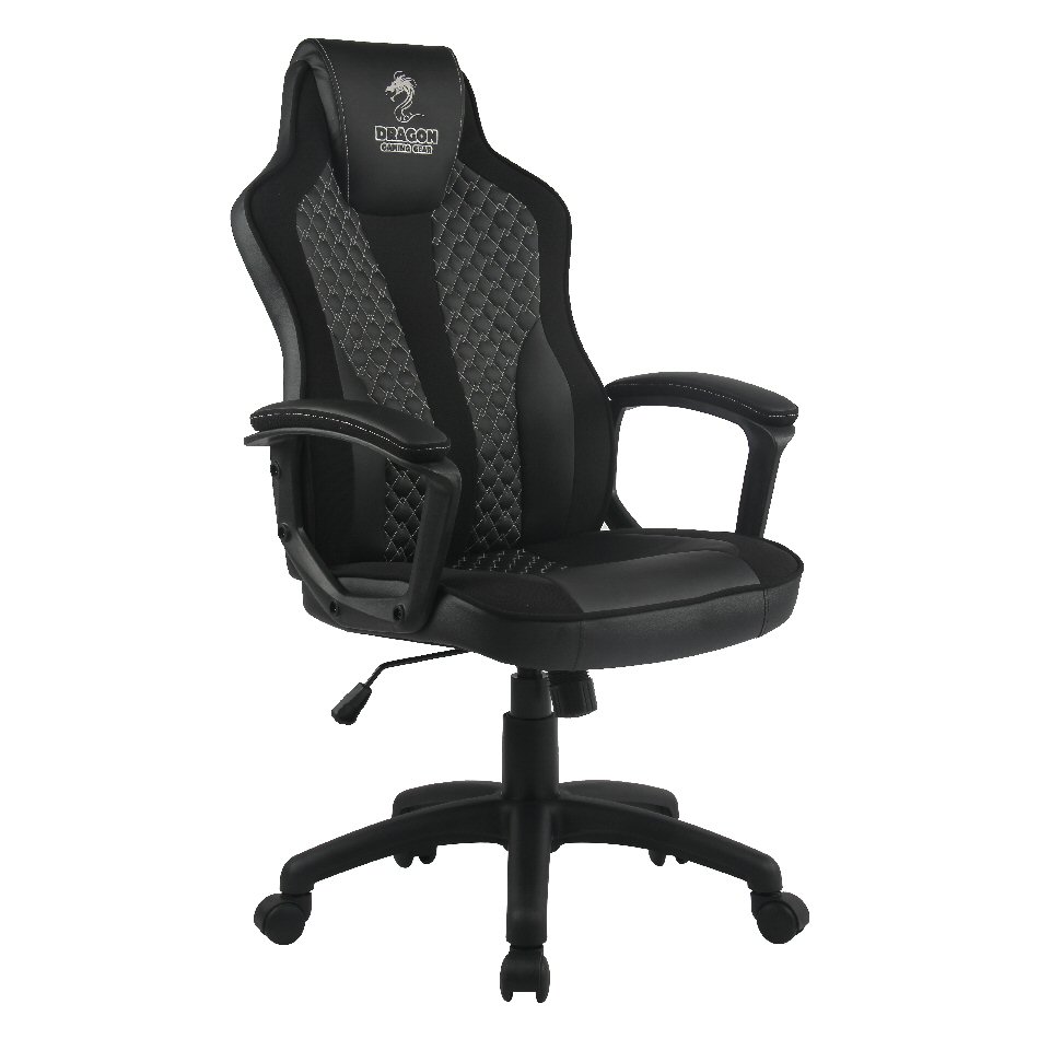 כיסא גיימינג Dragon SNIPER Chair כסוף/שחור