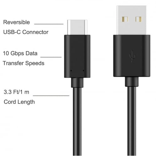 כבל טעינה Nintendo Switch USB Type C