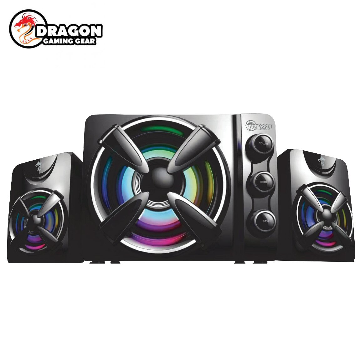מערכת רמקולים מקצועית למחשב Dragon Sround 2.1 Gaming Speakers SP21