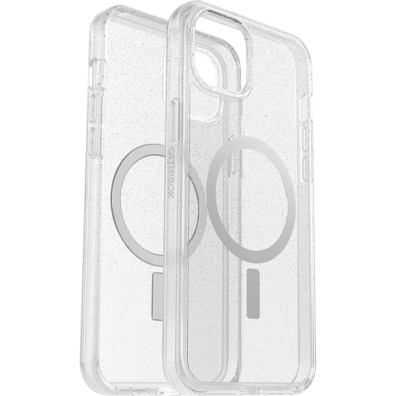 כיסוי OtterBox Symmetry שקוף מנצנץ לאייפון 15