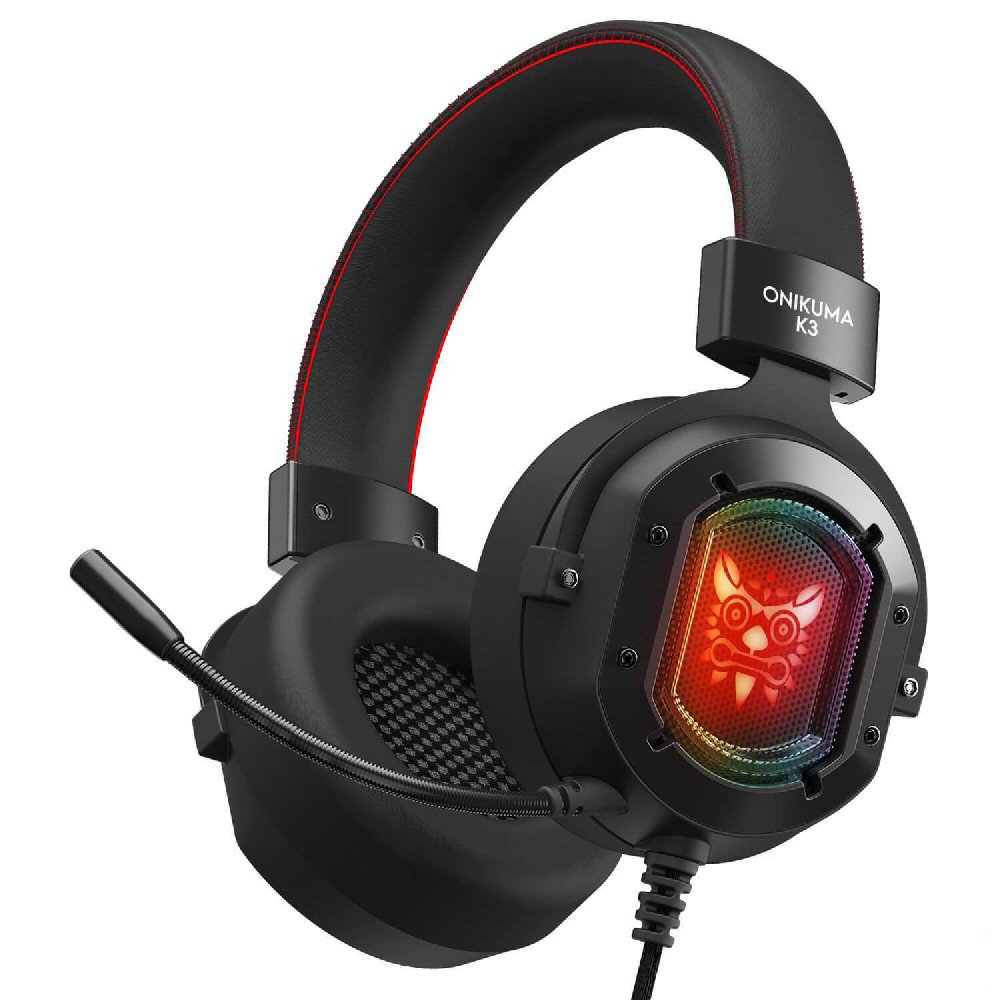 אוזניות גיימינג Onikuma K3 RGB Gaming Headset