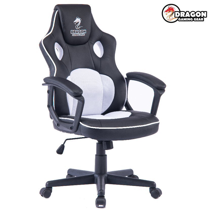 מושב גיימרים Dragon Combat Chair לבן/שחור