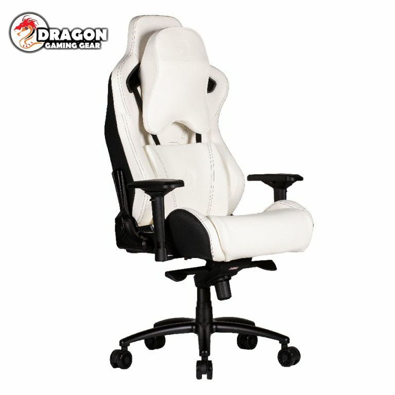 מושב גיימרים Dragon GT DLX Chair לבן
