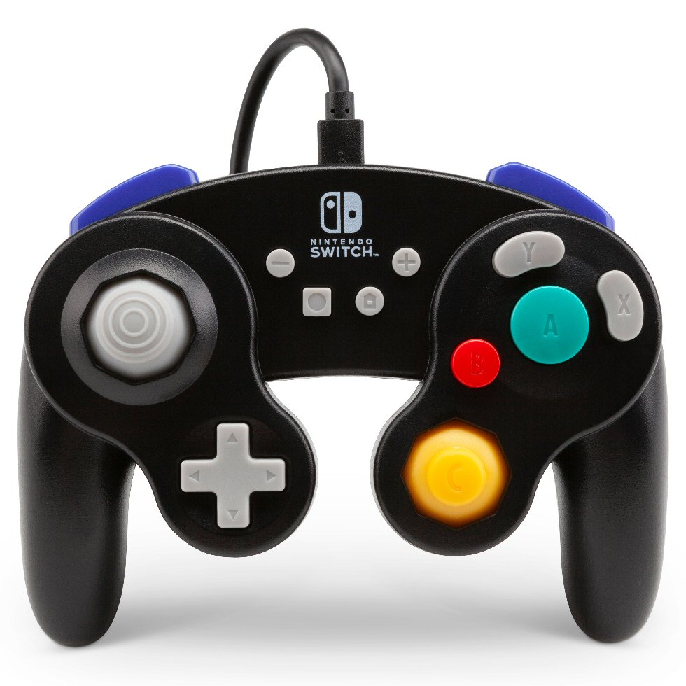 שלט Nintendo Switch aPowera GameCube Style Black Controller