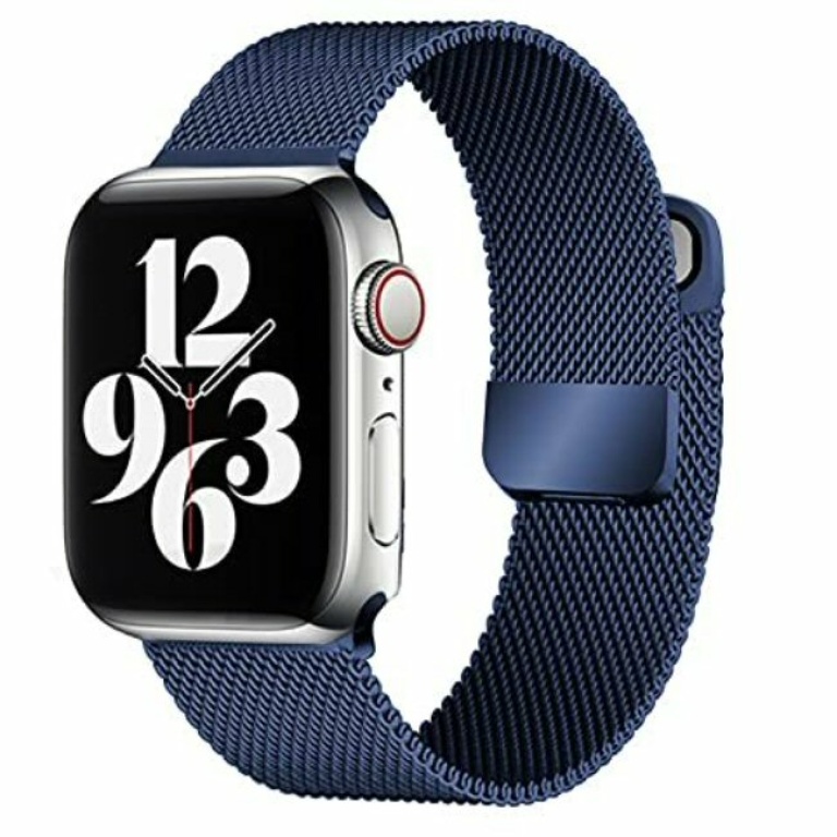 רצועת מתכת Apple Watch 42/44/45/49mm Metal Strap כחול