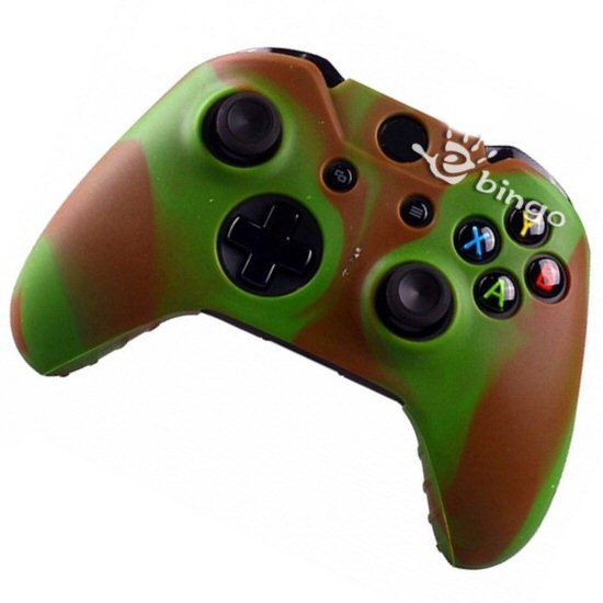 iTechCase E Line כיסוי סיליקון לשלט xBox One צבאי חום/ירוק
