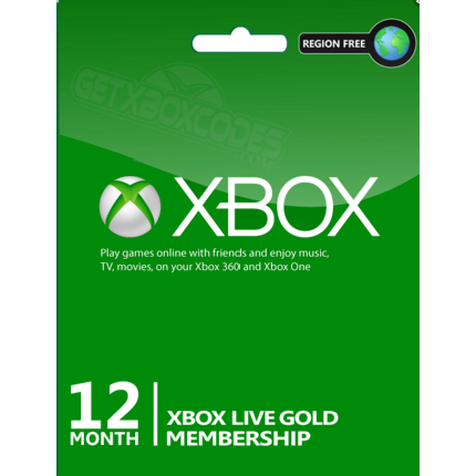 Xbox Live Gold 12 Months