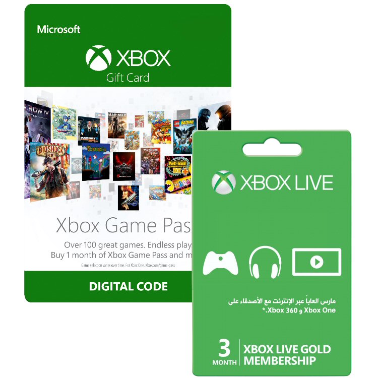 Xbox Live Gold 3 Months+GamePass 3 Months