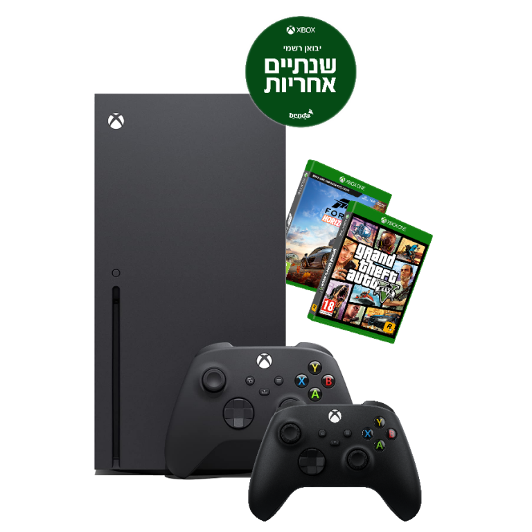 Microsoft Xbox Series X 1T+שלט נוסף+משחק לבחירה