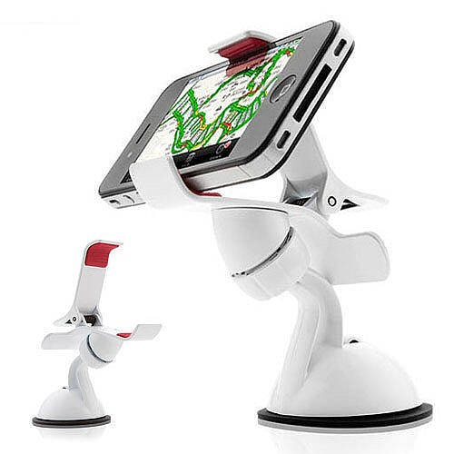 מעמד רכב אוניברסלית Clipper Swivel לבן