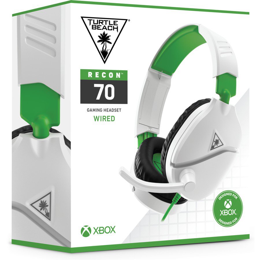 אוזניות גיימינג Turtle Beach Recon 70X לבן/ירוק