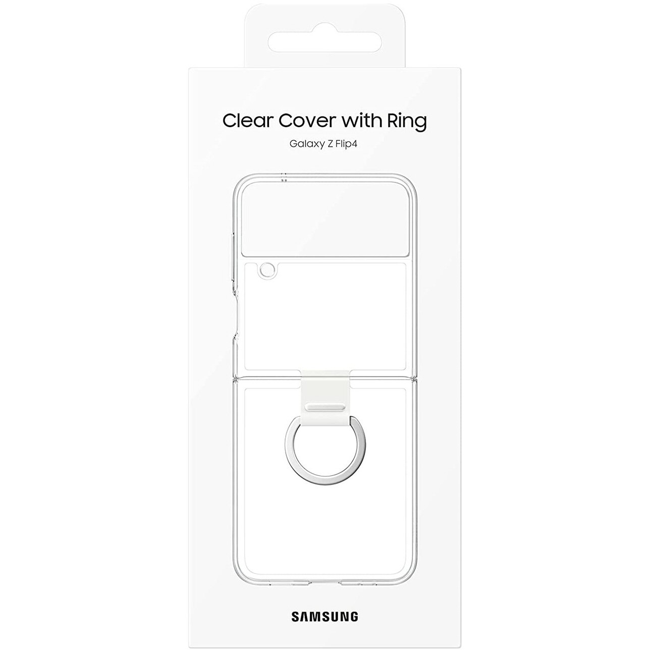 כיסוי מקורי Transparent Ring Case ל Galaxy Flip 4