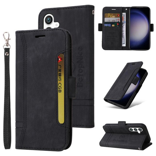 iTechCase Wallet Case נרתיק לגלקסי S23 FE שחור