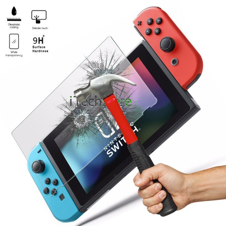 iTechCase M Glass מגן מסך זכוכית ל Nintendo Switch
