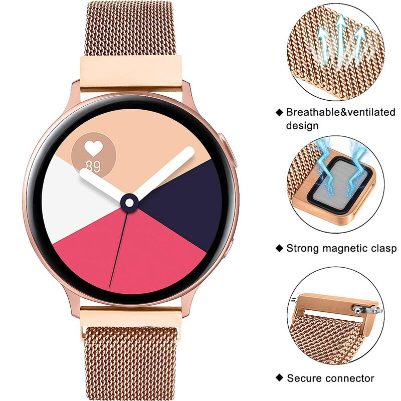 רצועת מתכת Galaxy Watch 3 40/41mm Metal Strap זהב