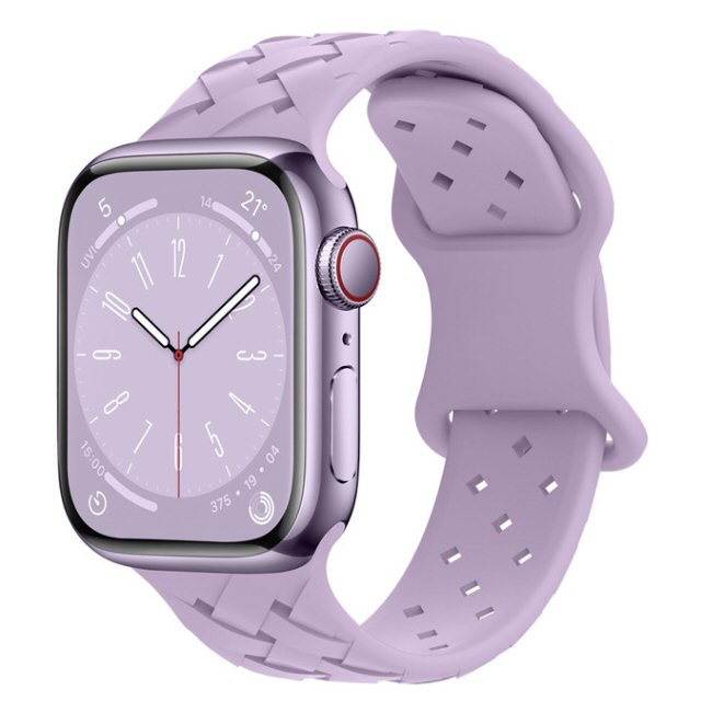 רצועת סיליקון Apple Watch 42/44/45/49mm Solo Loop Strap סגול