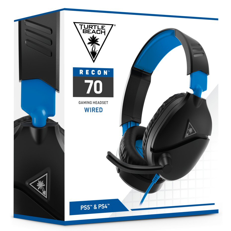 אוזניות גיימינג Turtle Beach Recon 70P שחור/כחול