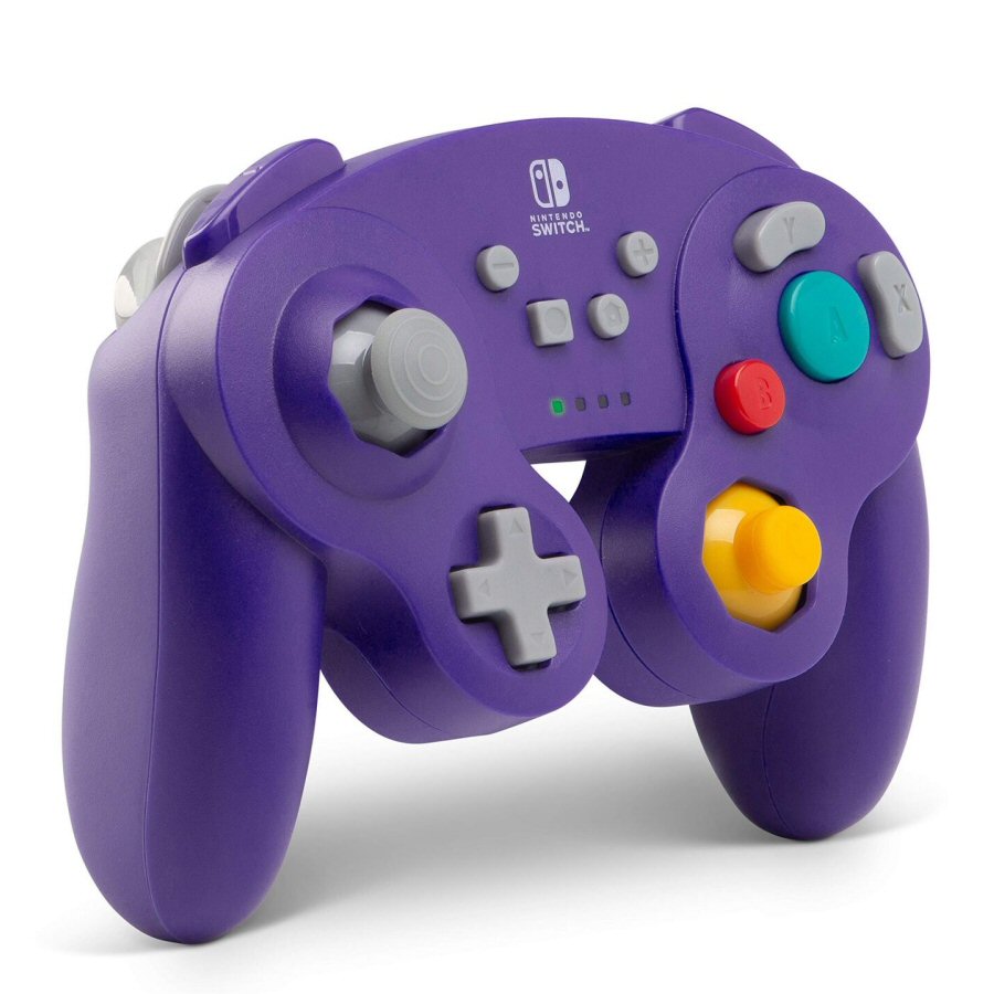 שלט סגול Nintendo Switch aPowera GameCube Wireless