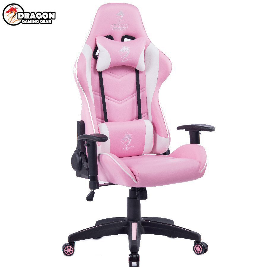 כיסא גיימינג ורוד Dragon Olympus Chair ורוד/לבן