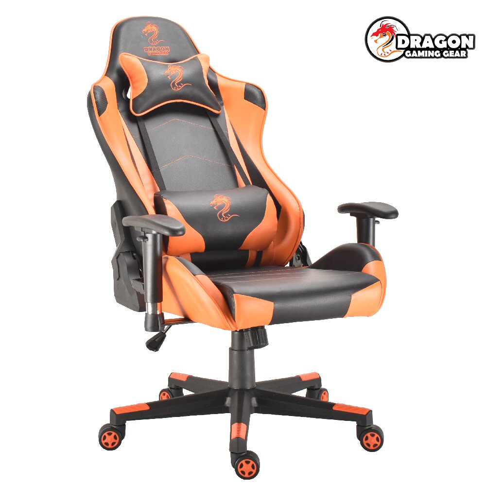 מושב גיימרים Dragon Gladiator Chair כתום/שחור