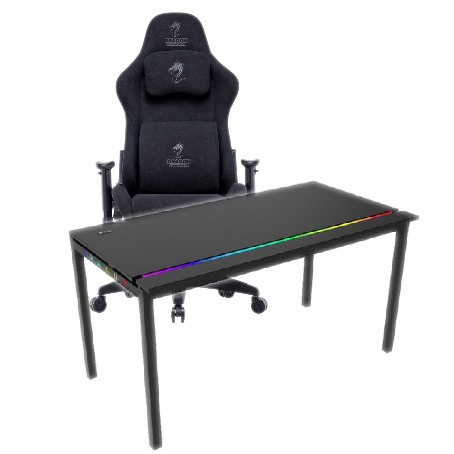 Dragon PRO Gaming Bundle שולחן גיימינג Magma RGB XL וכיסא גיימינג Cyber