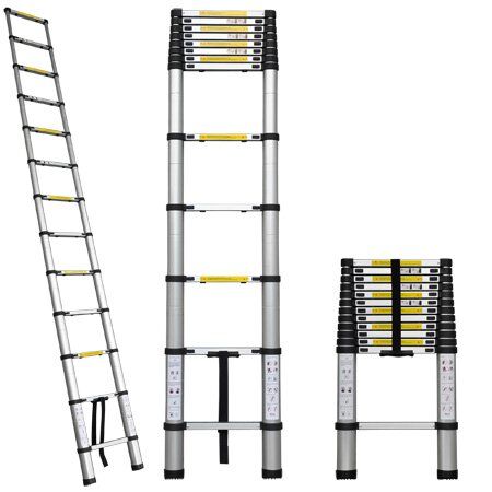 סולם אלומיניום טלסקופי בודד 4.4 מטרים TELESCOPIC