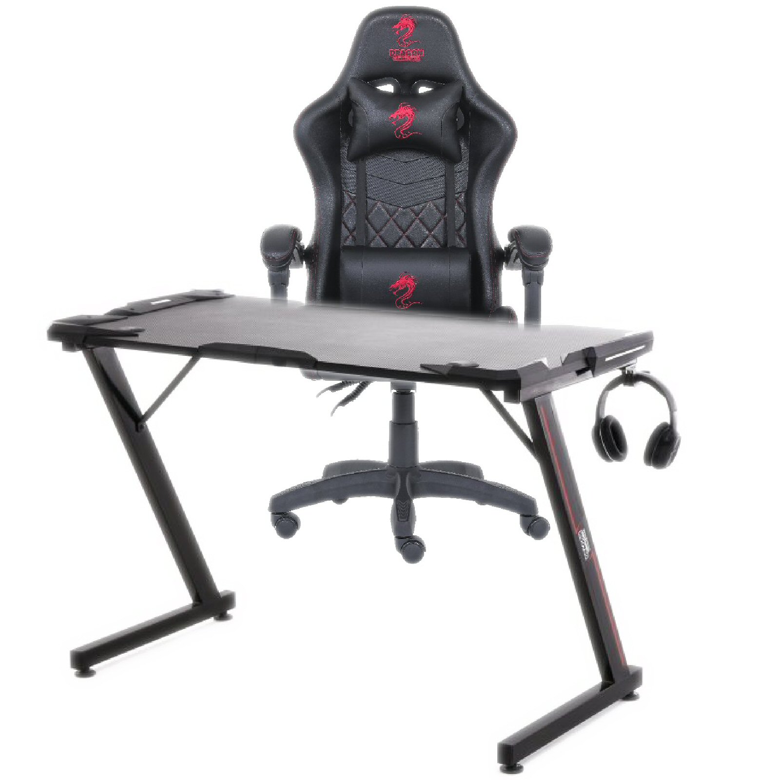 Dragon Start Gaming Bundle שולחן גיימינג Tgame וכיסא גיימינג Ace