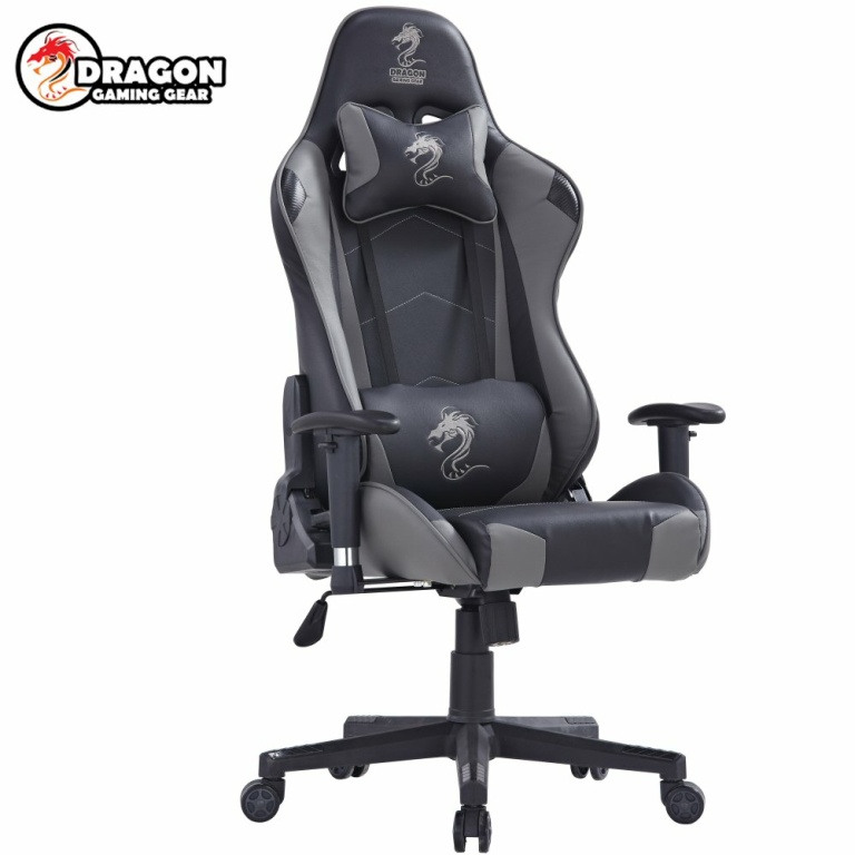 מושב גיימרים Dragon Gladiator Chair אפור/שחור