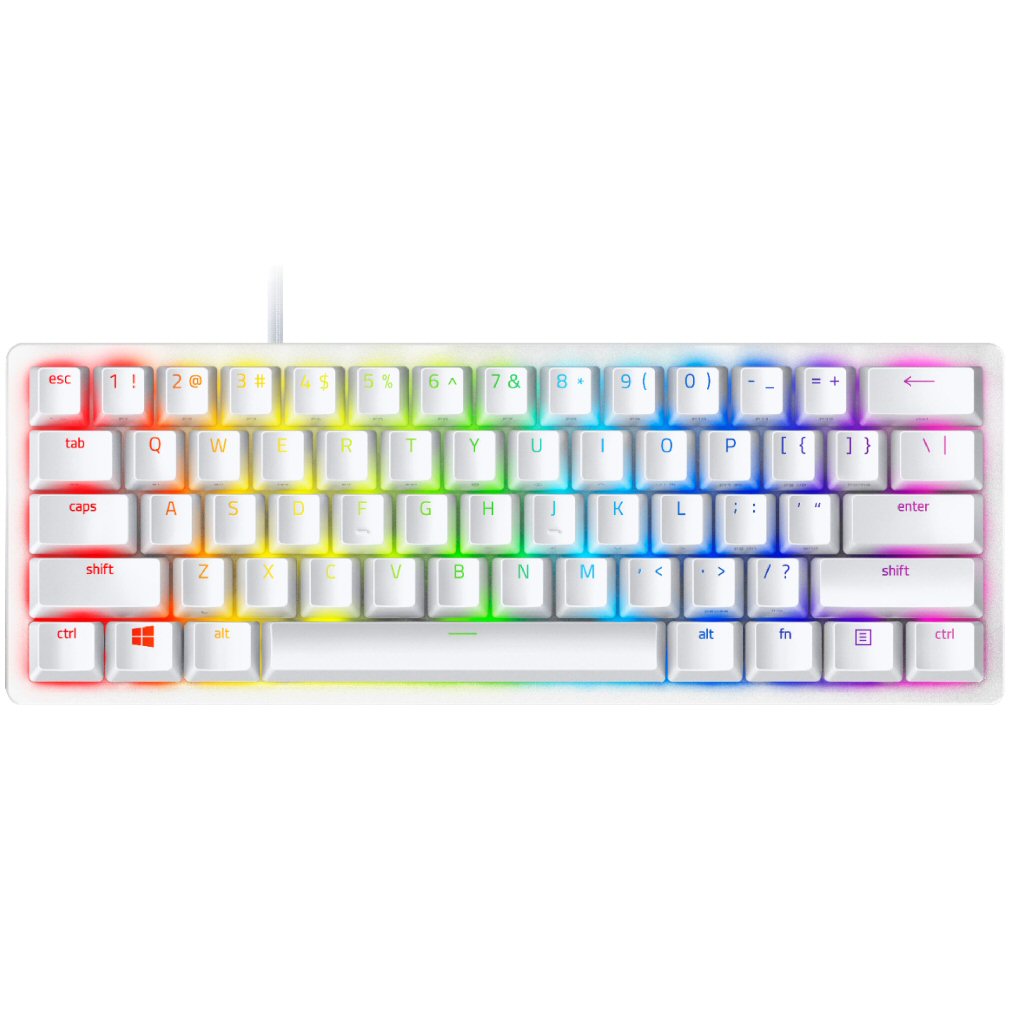 ‏מקלדת Razer Huntsman Mini לבן