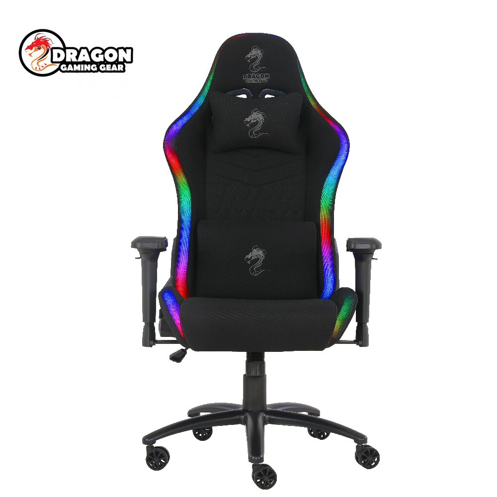 כיסא גיימרים Dragon Space PLUS RGB Chair בד