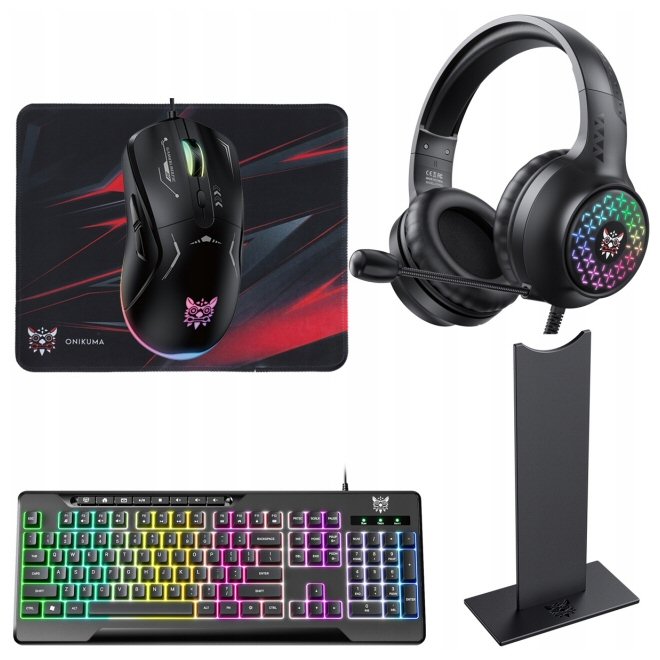 סט גיימינג  ONIKUMA TZ5006 5 IN 1 Gaming Combo