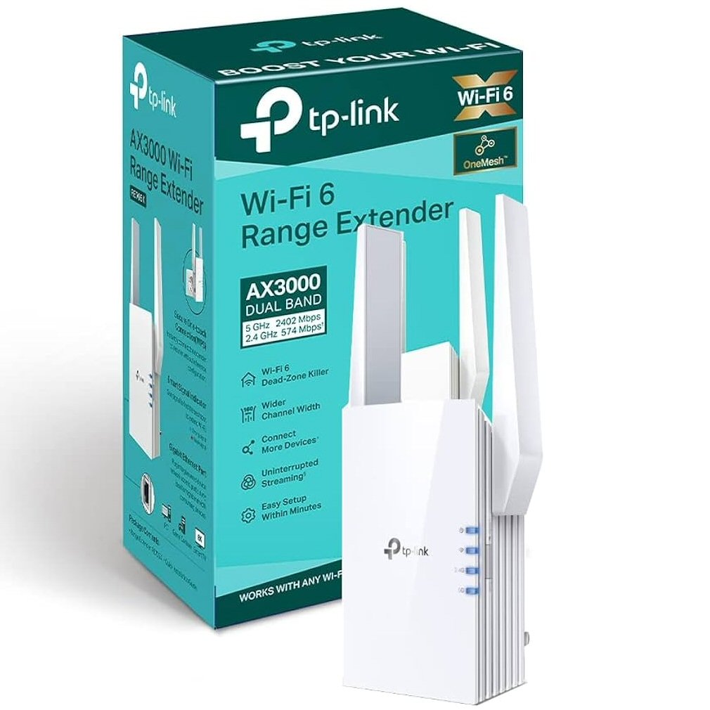 ‏מגדיל טווח/רפיטר TP-Link RE705X AX300 Wi-Fi 6