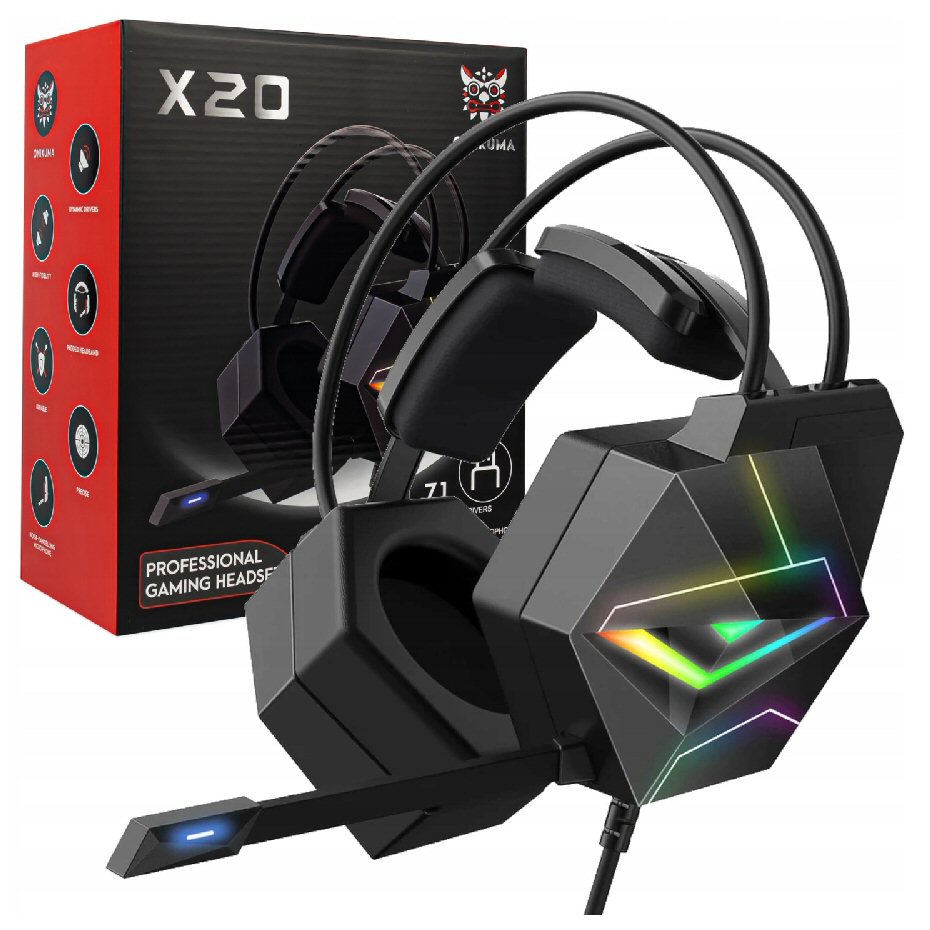 אוזניות גיימינג Onikuma X20 7.1
